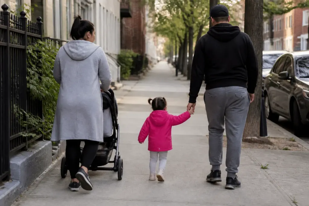 Graphique barres montrant population jeunes familles enfants pourcentages