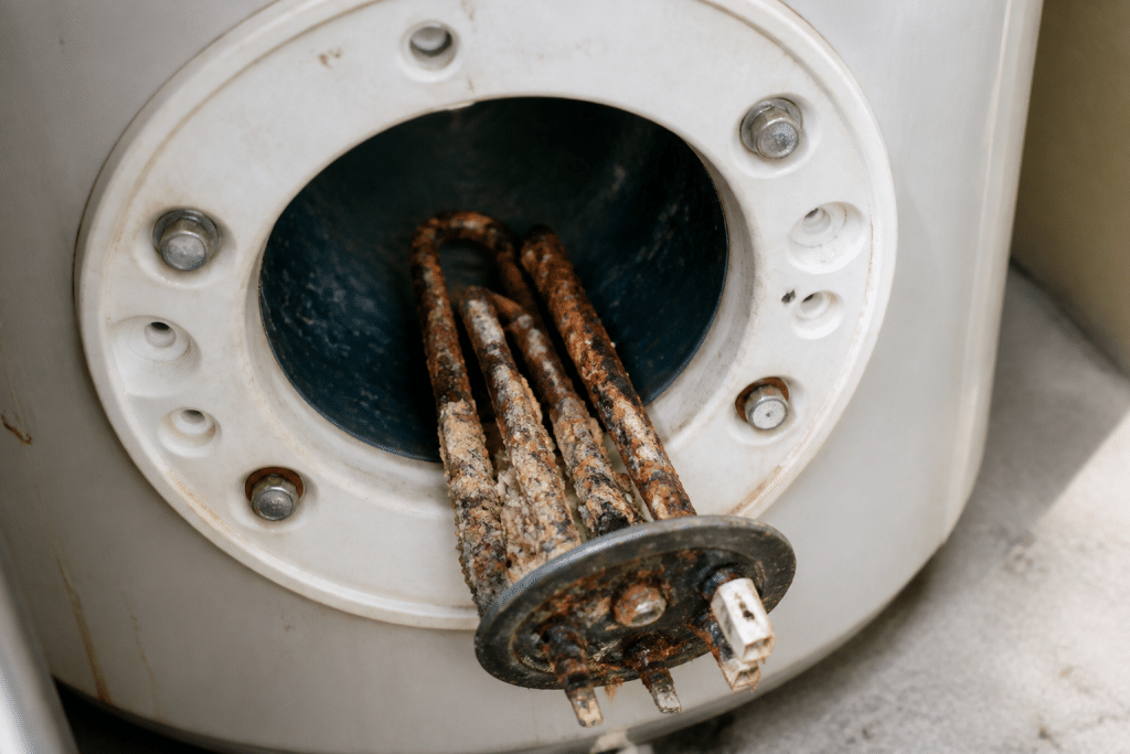 Resistance electrique corrodee a l'interieur du chauffe-eau